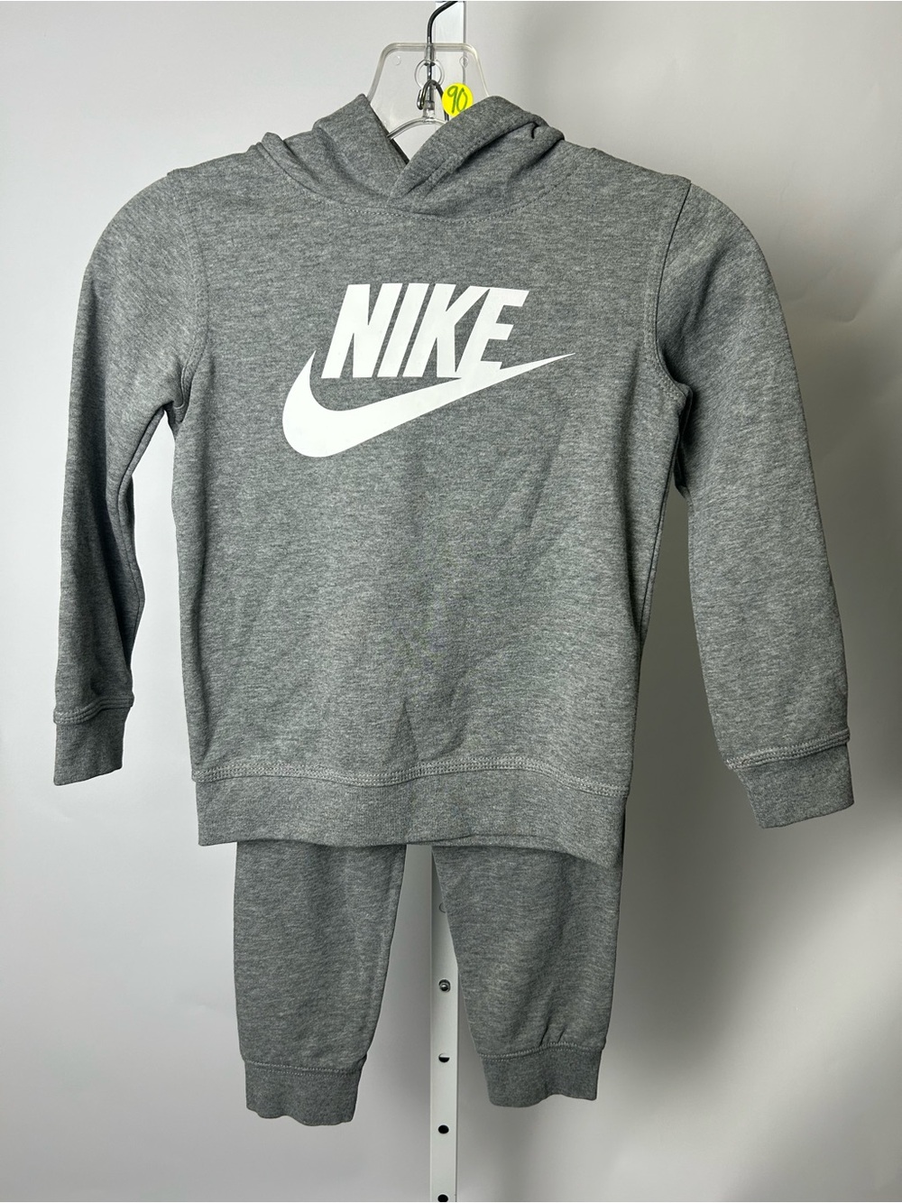 Nike Grey Hoodie and Joggers Set with White Swoosh